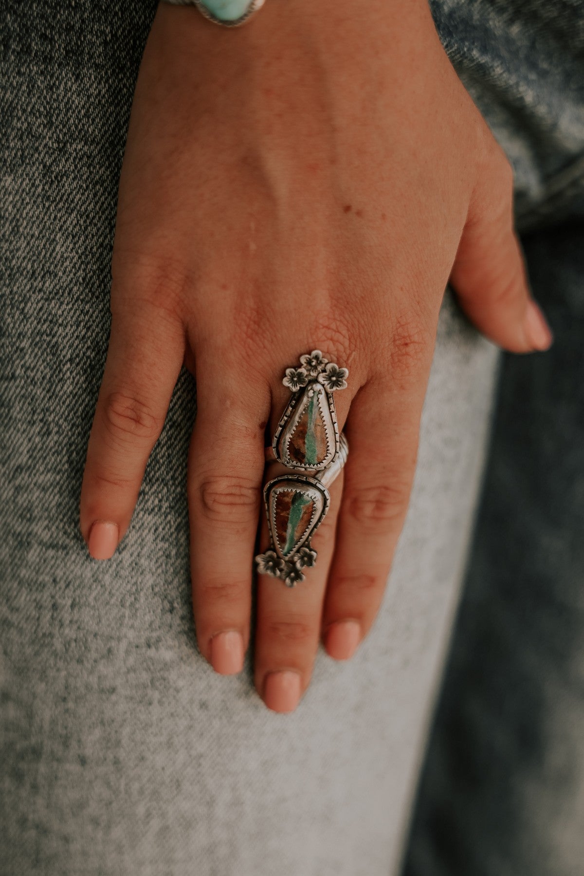 Authentic Roystone Adjustable Ring