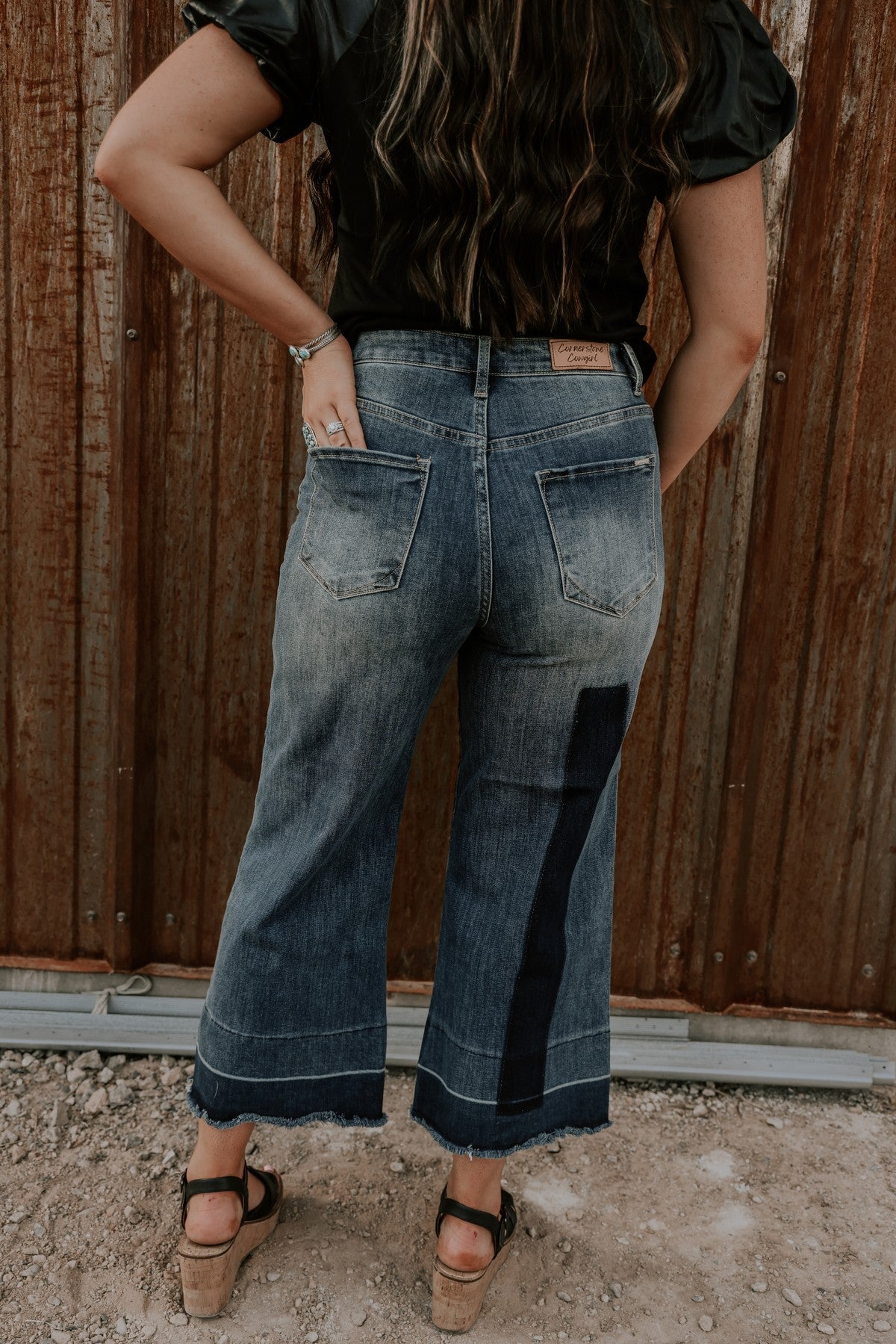 The Taeylor Mixed Denim Gauchos