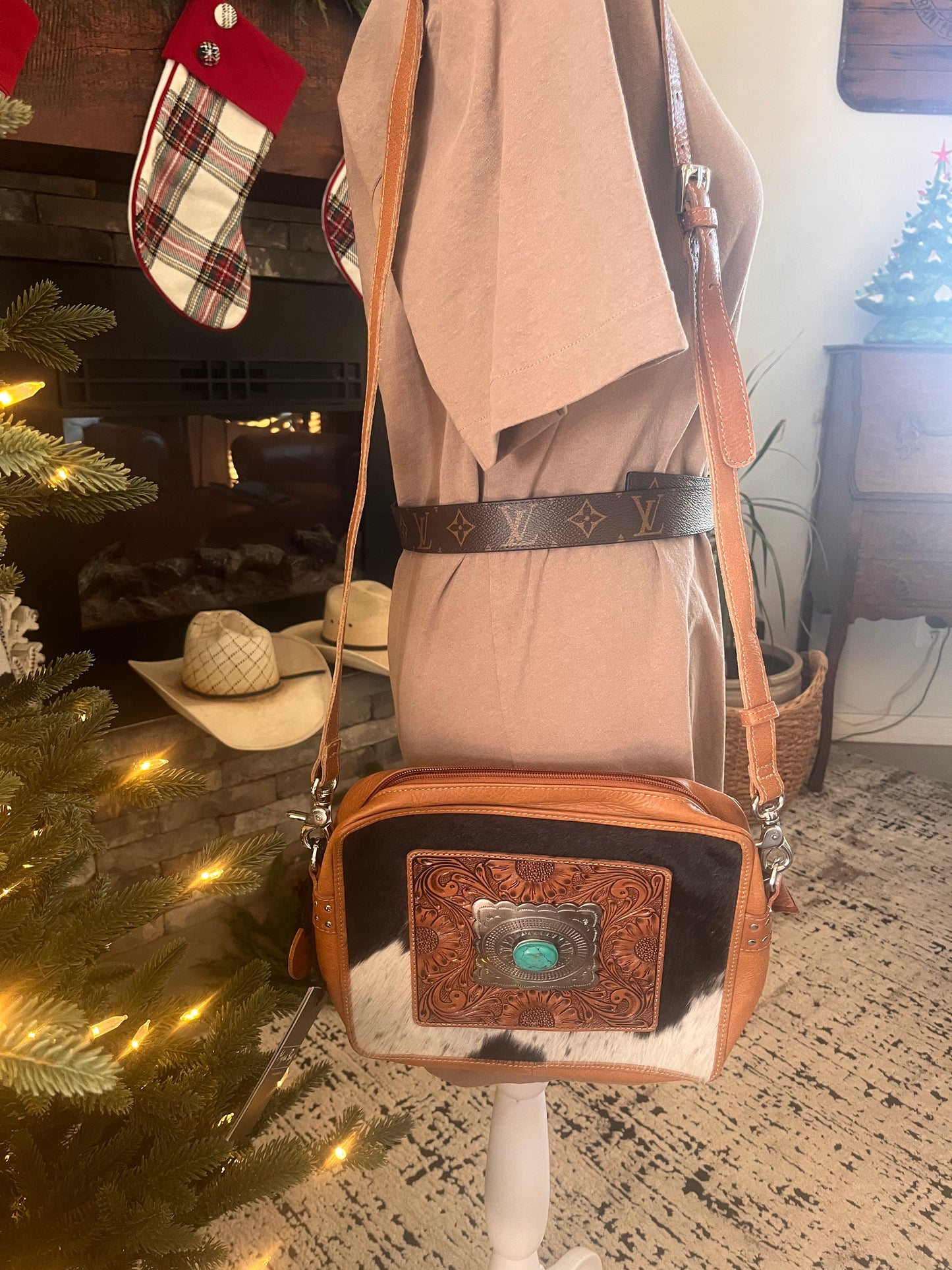 Mirage Trail Hand Tooled Leather Bag