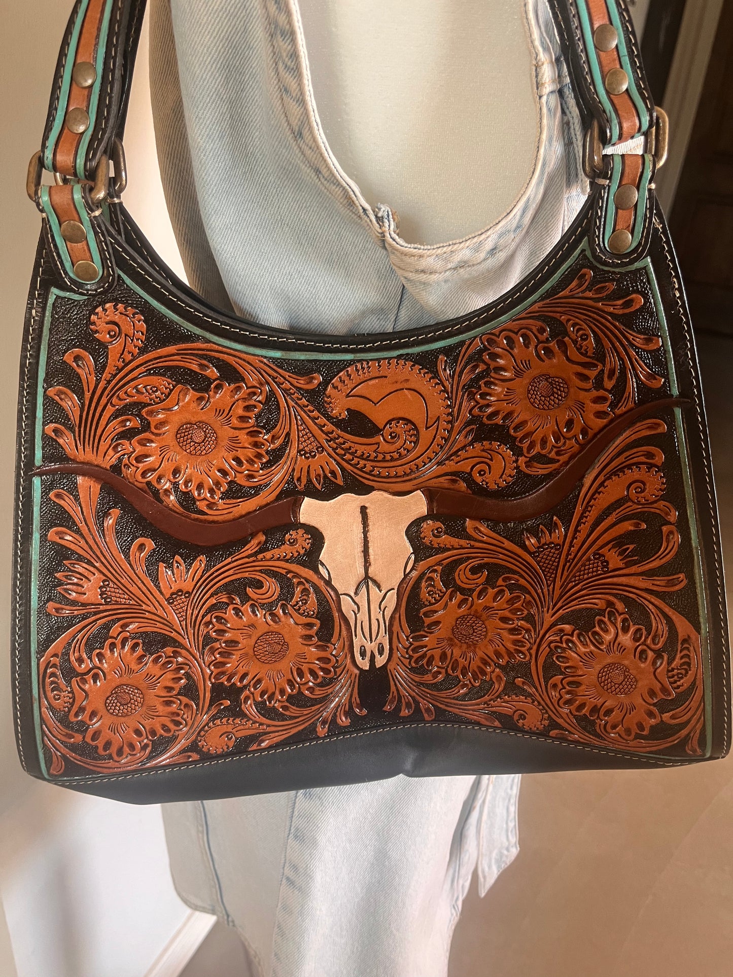 Steer Creek Trail Hand Tooled Bag