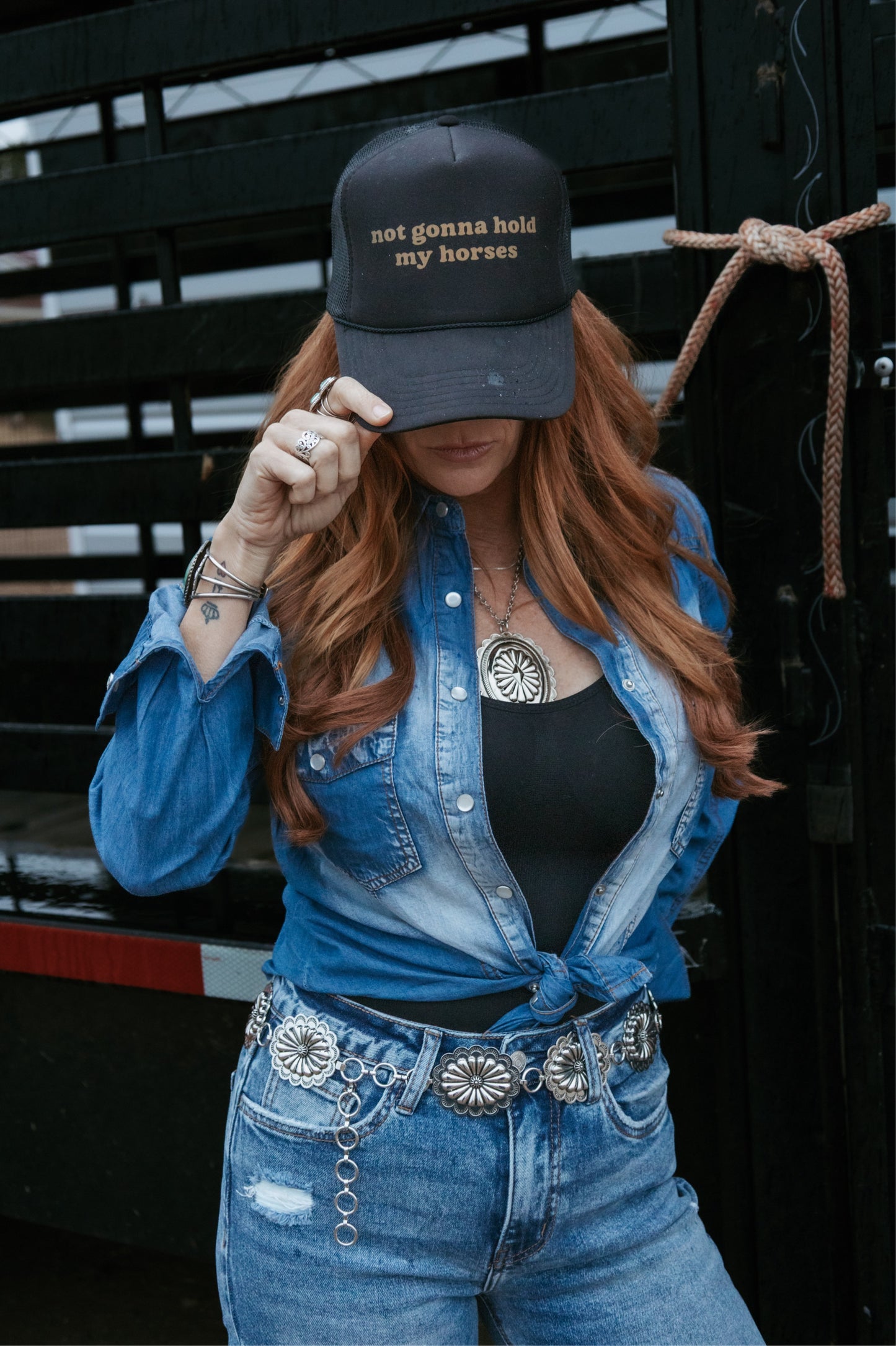 Washed Denim Vintage Long Sleeve Shirt