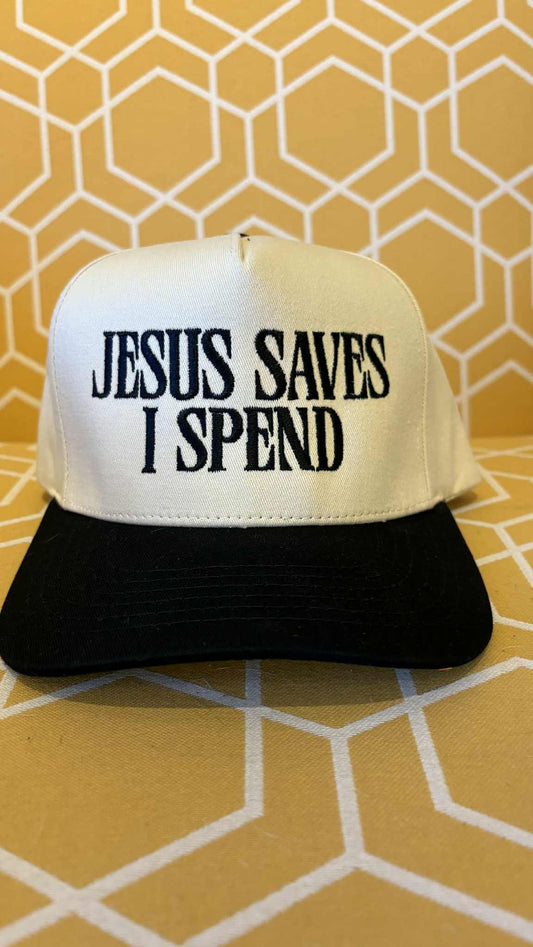 Jesus Saves I Spend Hat