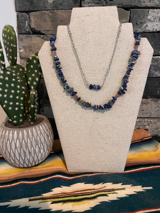 Authentic Chunky Blue Sodalite Necklace