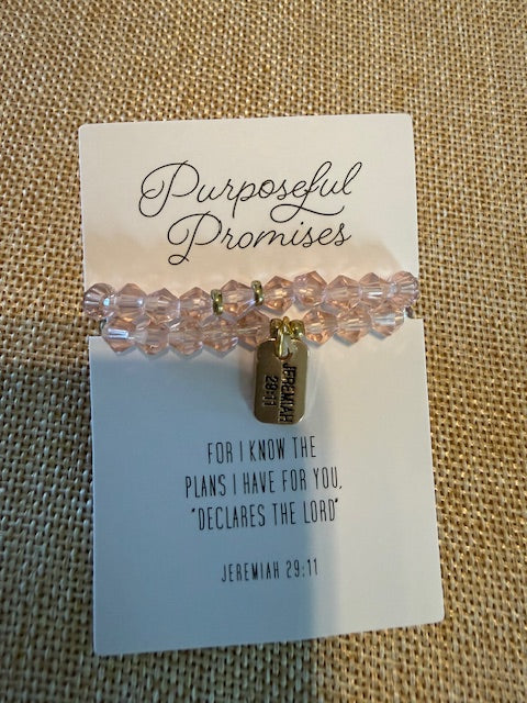 Jeremiah 29:11 Stretch Crystal Bracelet