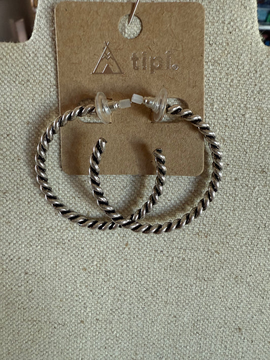 Silver Hoop Earrings