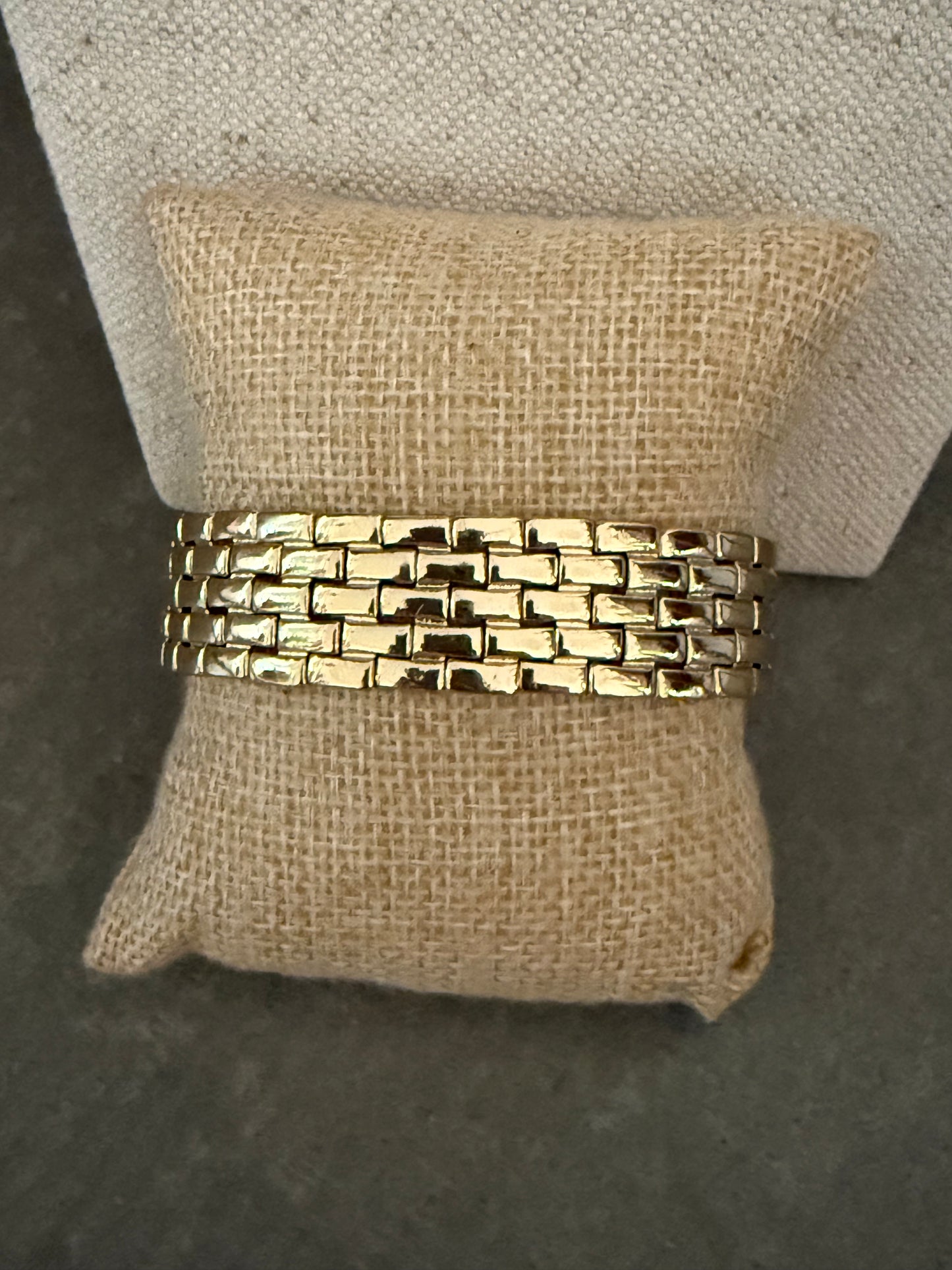 Gold Thick watch band bracelet