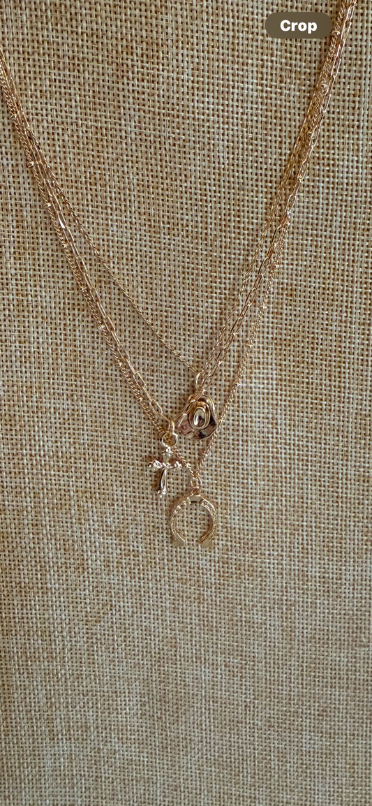 The Daintiest Gold Charm Layering Necklace